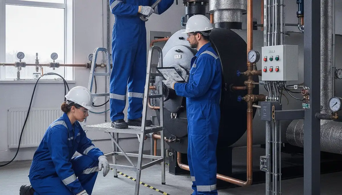 Boiler repair technician serving Burlington, MA homes during winter heating emergencies