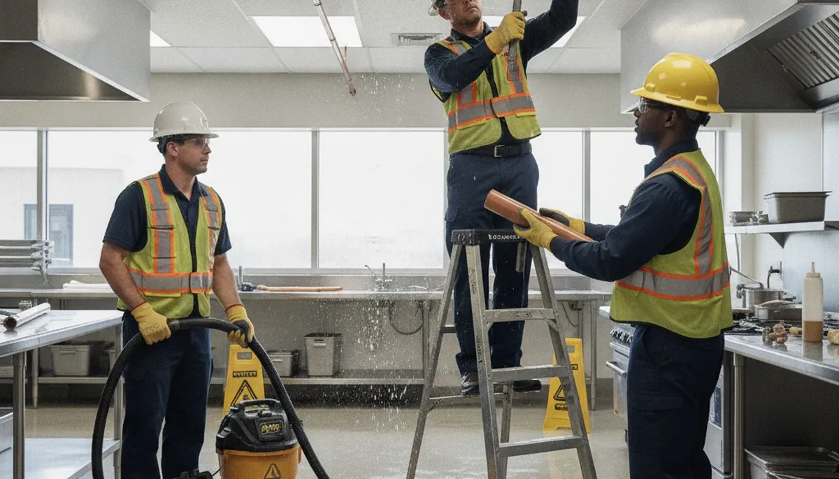 Emergency plumber in Burlington, MA repairing burst pipes and water leaks for homes