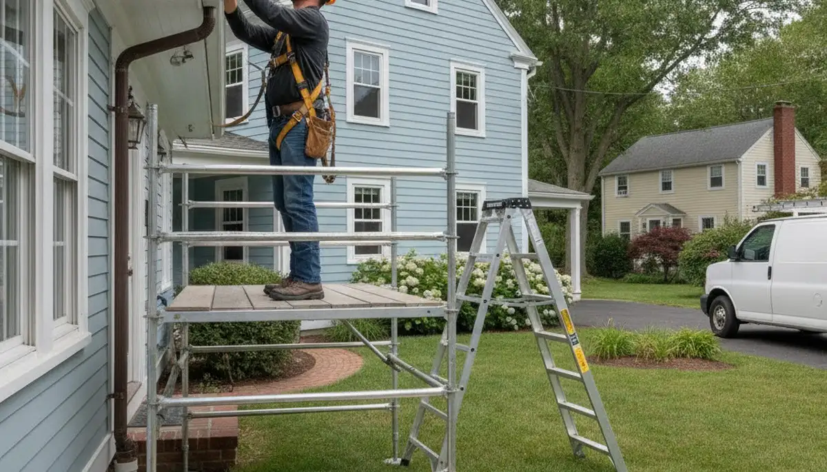 Burlington, MA plumber repairing residential plumbing for local emergency service