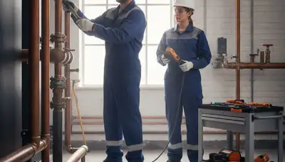 Plumber repairing pipes for Burlington, MA homes during cold-weather plumbing service