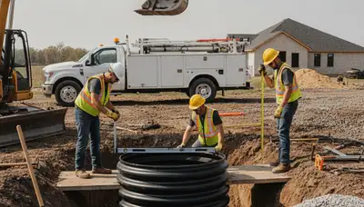 Septic tank installation service for Burlington, MA homes by On Call Plumbers