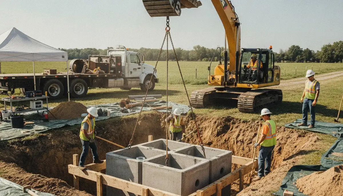 Septic tank installation for Burlington, MA homes by On Call Plumbers
