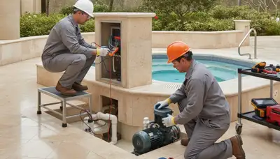 Spa repair in Burlington, MA by On Call Plumbers for jet and plumbing connection service