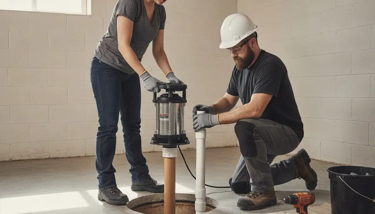 Burlington, MA plumber installs sump pump for home flood prevention