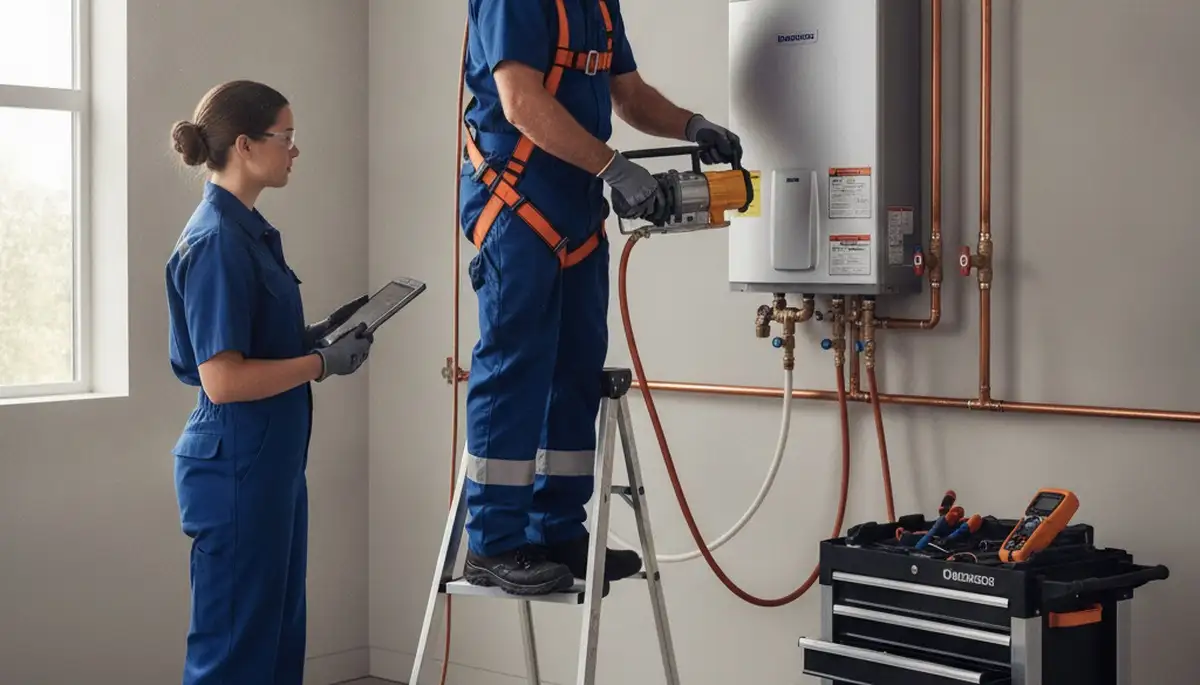 Tankless water heater installation for Burlington, MA plumbing repair service